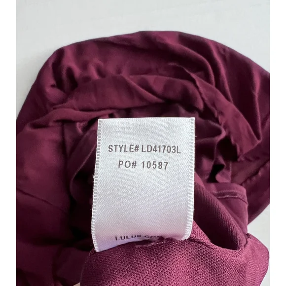 Lulus Dress Small Tell Me Swing Chiffon Strappy Mini Plum Purple Formal Spring - Picture 8 of 8